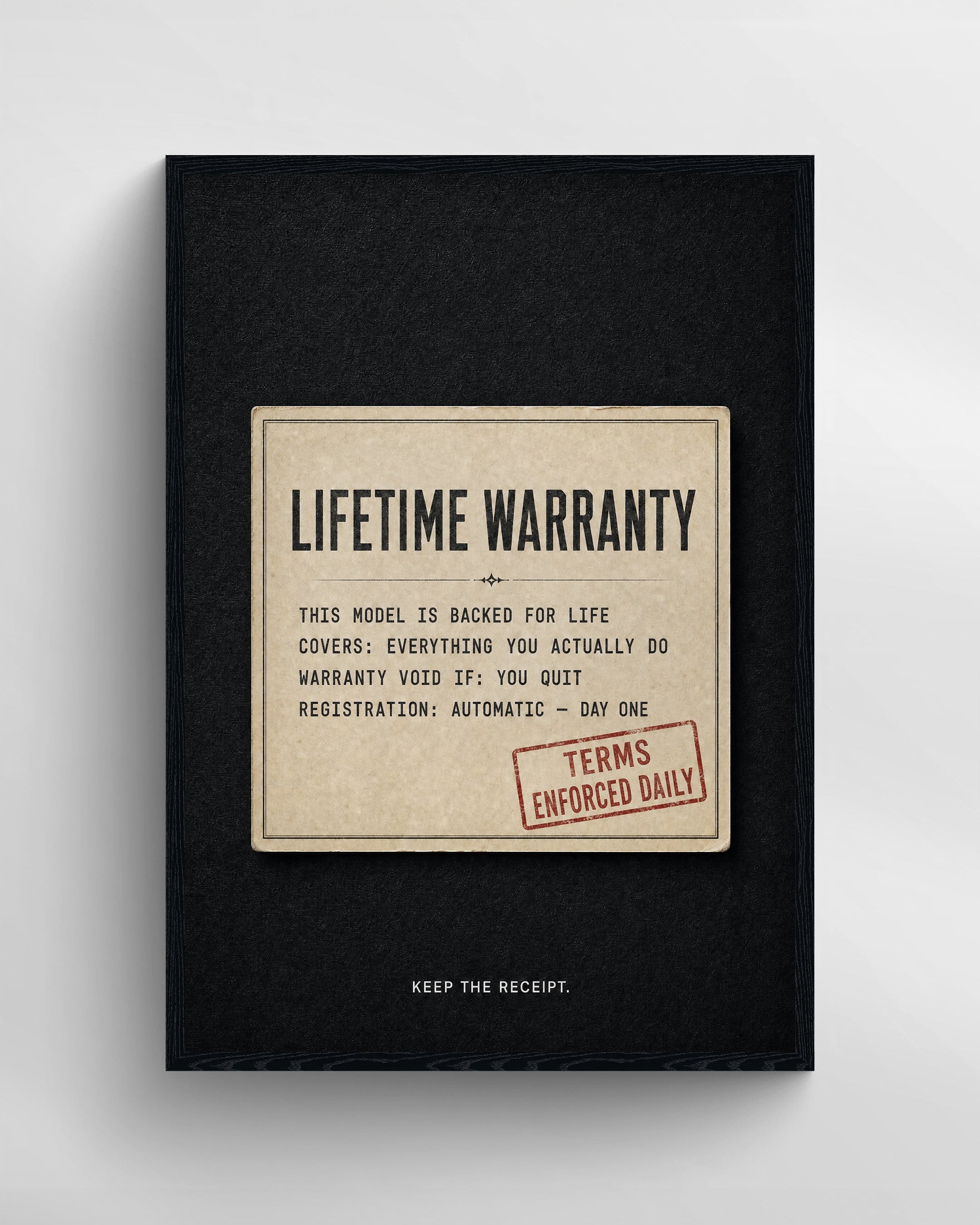 LIFETIME WARRANTY
