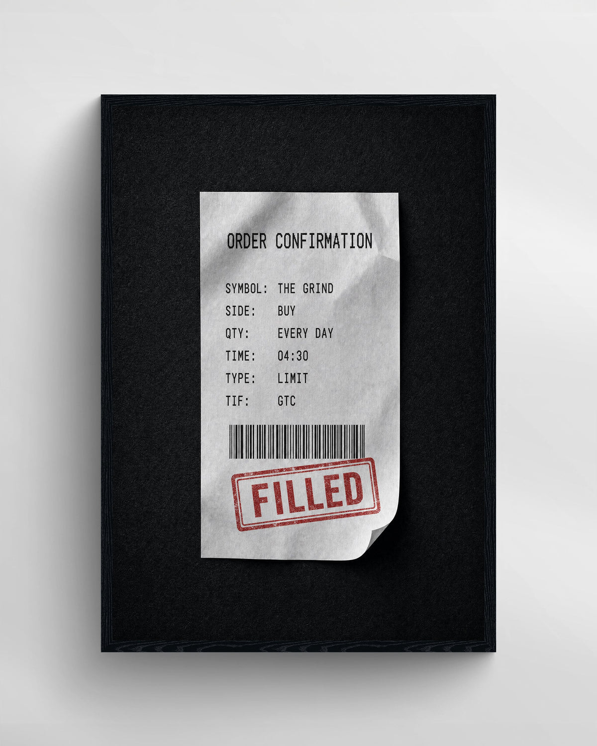ORDER CONFIRMATION
