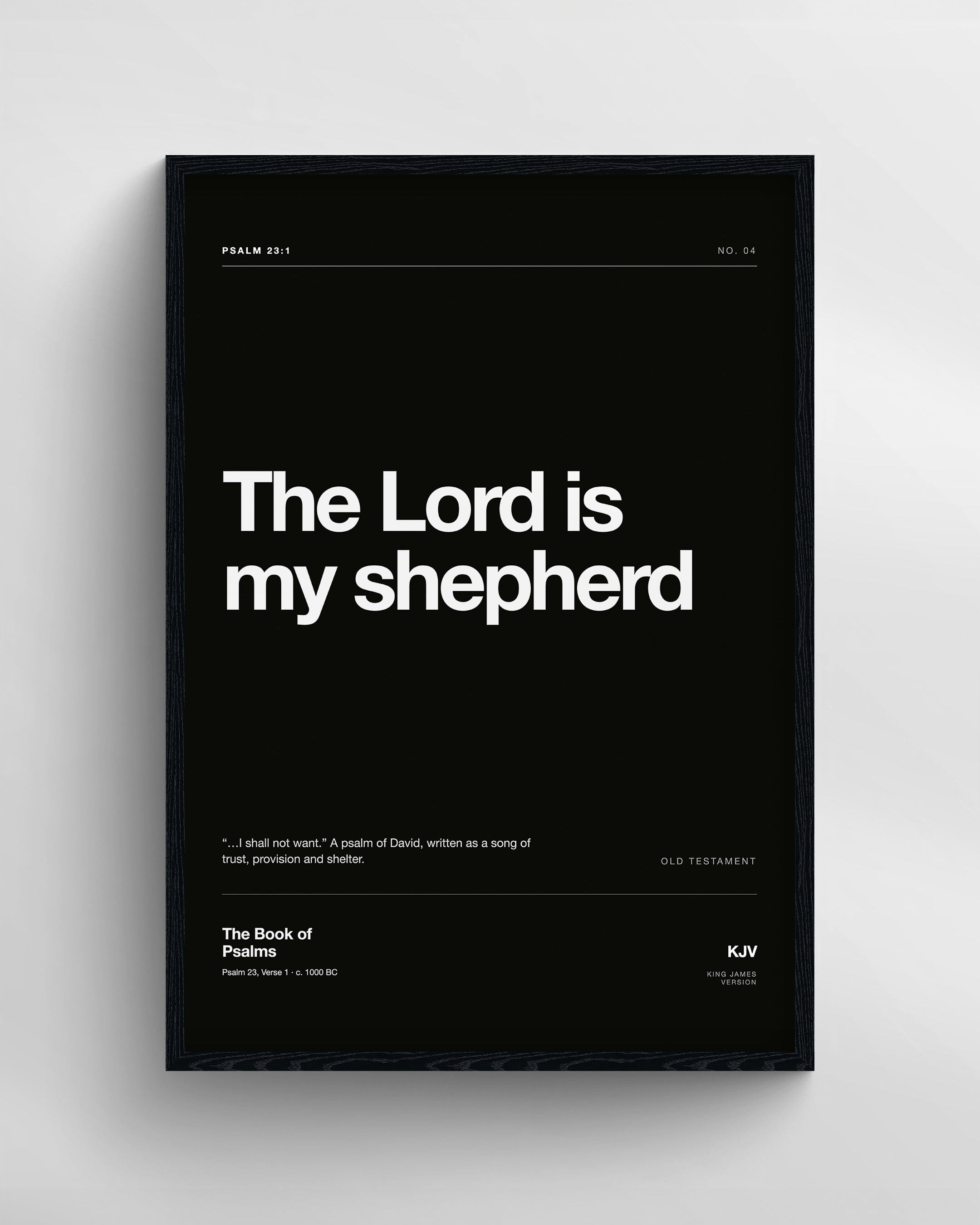 Psalm 23:1 | Black