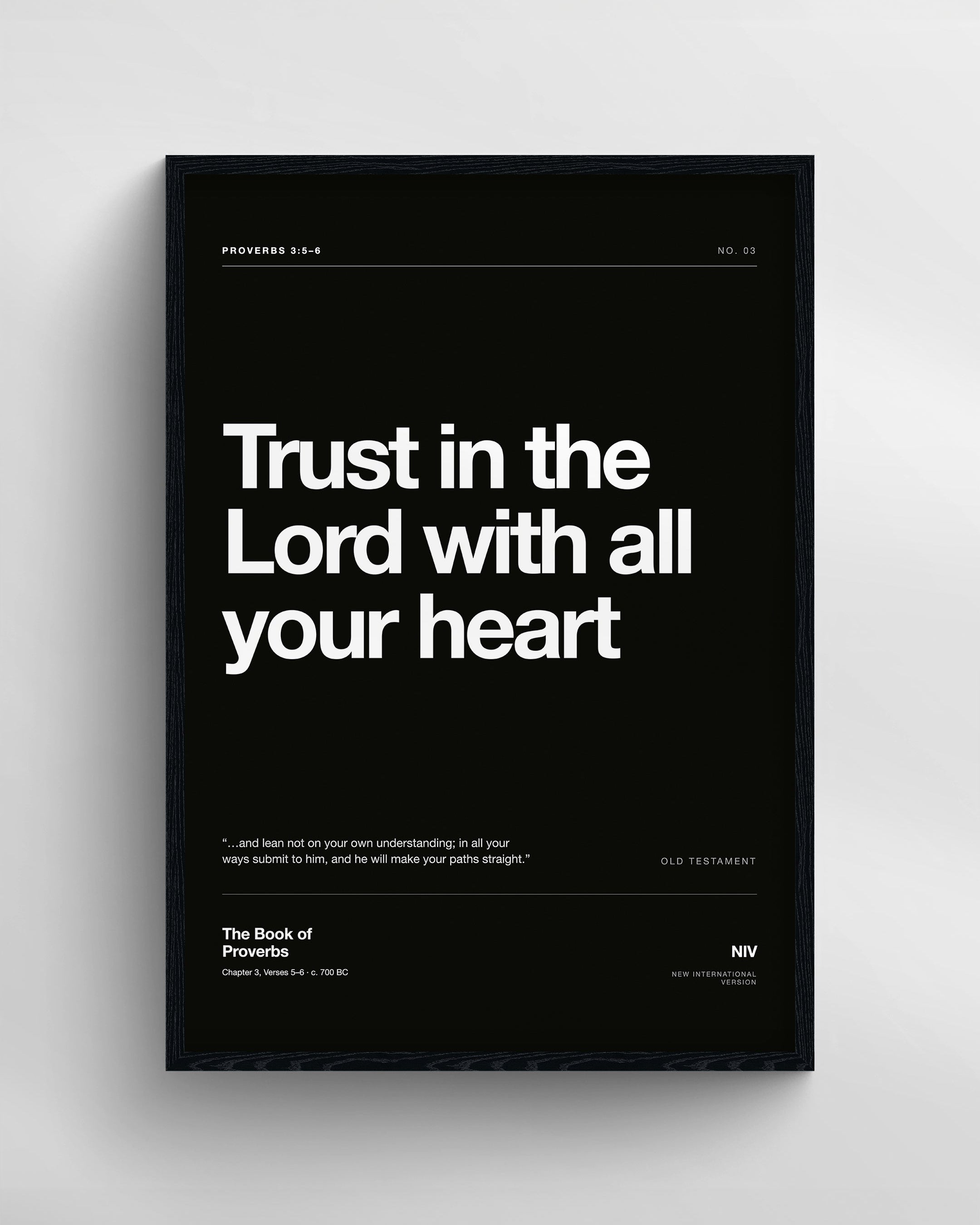 Proverbs 3:5-6 | Black