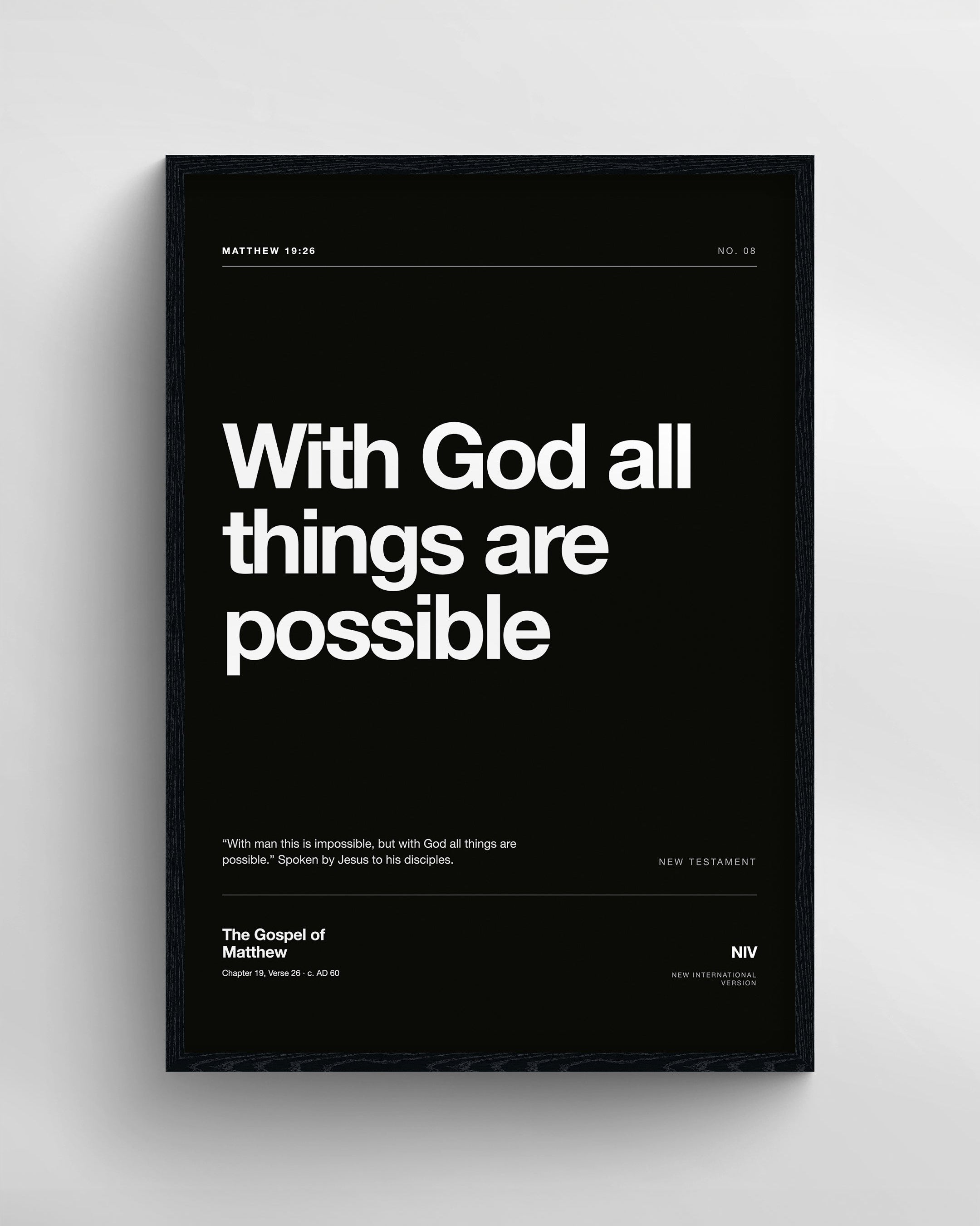 Matthew 19:26 | Black