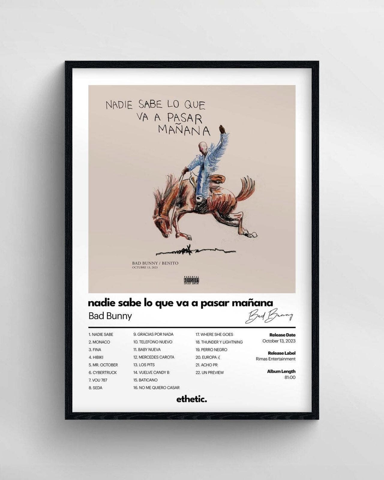 nadie sabe lo que va a pasar mañana - ethetic